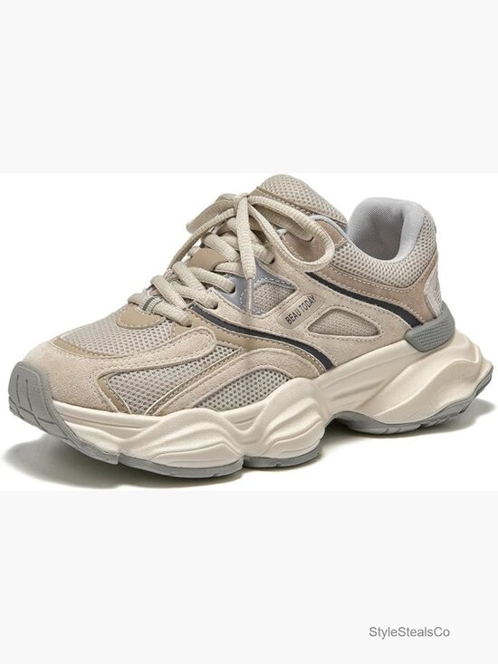 Shoes - Women's Walking Shoes, Wide Sneakers, Retro Casual Fashion, Comfortable